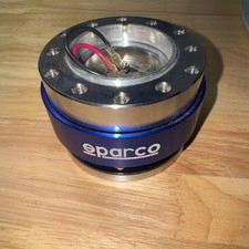 Sparco Steering Wheel Quick Release Adapter Blue
