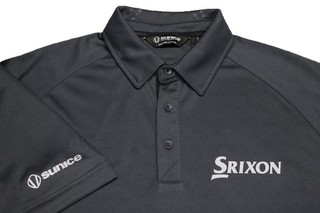 SUNICE POLY GOLF SHIRT L SRIXON LOGO WRINKLE FREE PERFECT!! LOOKS UNWORN!!