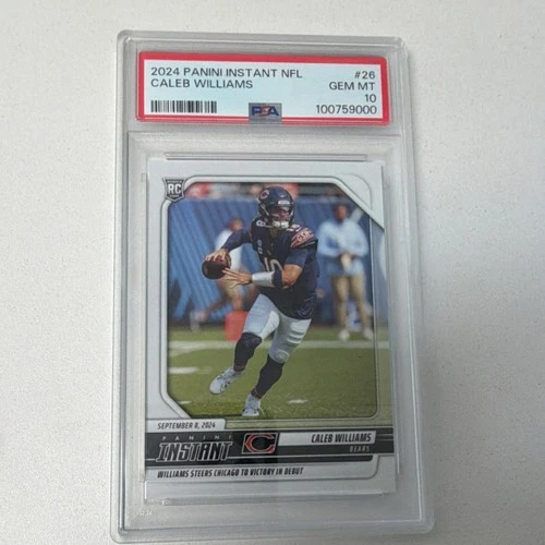 Panini 2024 Instant NFL Rookie Caleb Williams #26 Chicago Bears /4525 PSA 10