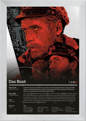Das Boot Movie Poster Framed Wall Art Poster Canvas Print Picture