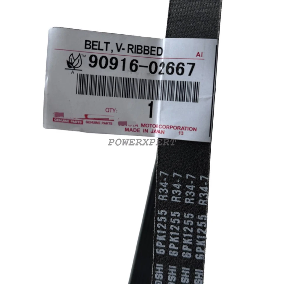 9091602668 OEM MITSUBOSHI Multi V-Belt for 2009-2023 TOYOTA RAV4 LEXUS NX350 2.5 - Image 4 of 4