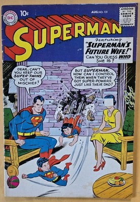 Superman #131 VG (4.0) DC Comics 8/59