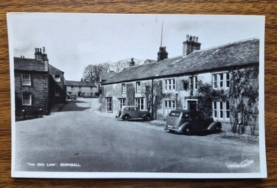Der rote Löwe, Burnsall Vintage Postkarte Walter Scott Echtfoto