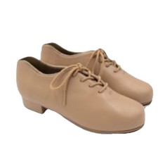 Weissman Tap Shoes Childs Size 1YM Style W1600 Caramel Lace UP Rubber Sole New