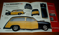 1950 Ford Custom Deluxe Woody Spec Sheet Brochure Photo Info 50 Wagon
