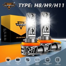 AUXBEAM H9 H11 120W LED Headlight Bulbs High/Low Beam Super Bright Canbus 6500K