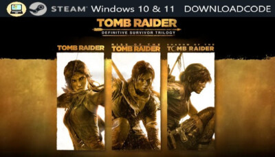 NEU Computer PC Spiel Tomb Raider Definitive Survivor Trilogy für Steam Game Key