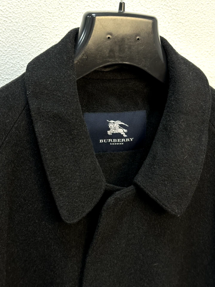 Burberry London Classic Pure Cashmer Black Coat 56 Size - Image 3 of 4
