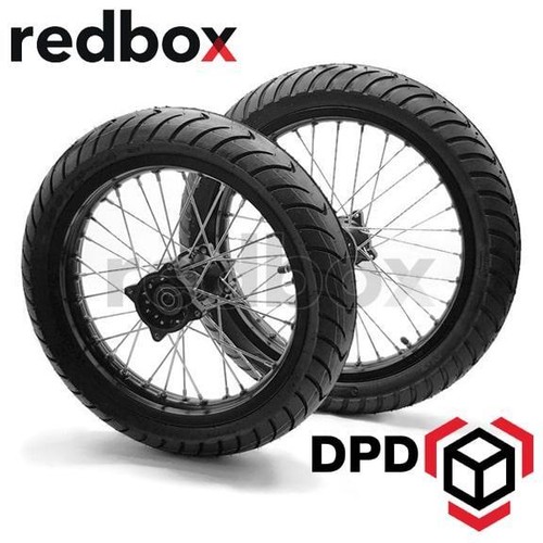 Road Legal Supermoto BIG Wheels 16" & 14" Tyres Set SDG Hub Pit Bike