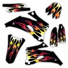 2014 2015 HONDA CRF 250R GRAPHICS KIT CRF250R  BLACK FAME MOTOCROSS DECALS 