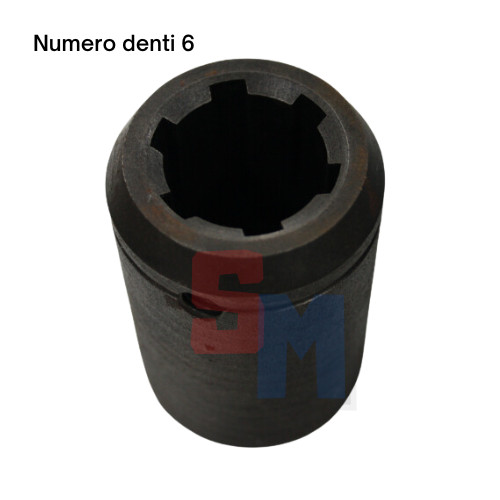BOCCOLA SCANALATA MOTOCOLTIVATORE GOLDONI FRESA 22 22M FERRARI 74 DENTI 6