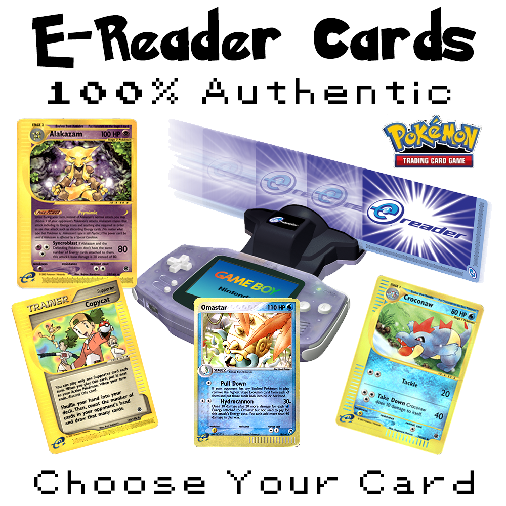 Pokmon e-Reader Cards - Choose Your Card - 100% Authentic - Free Shipping Pokmon e-Reader Cards - Choose Your Card - 100% Authentic - Free Shipping