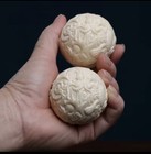 ivory Fruit Embossed Dragon And Phoenix Health Care Ball Pair 5cm For Male — photo 5