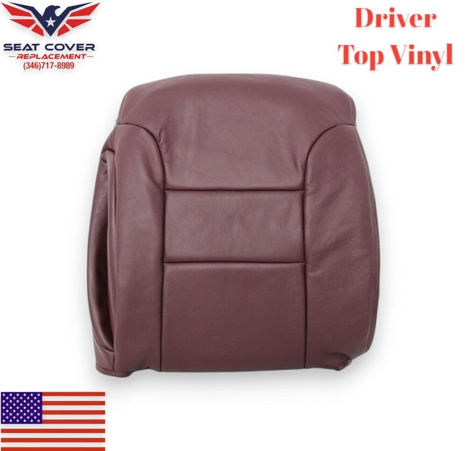 Chevy Silverado Z71 1995 1996 1997 vinilo rojo cubiertas de asiento superior para conductor y pasajero Foto 2 de 4