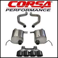 Corsa Sport 2.7" Axle-Back Exhaust System Kit fits 2015-2019 Chevy Corvette 6.2L