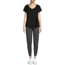 Time and Tru Women's Elastic Waist Cozy Jogger Pants XL