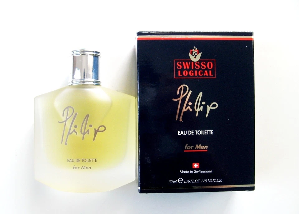 www.prominentresults.com :FG03 Vintage Swisso Logical NIB Philip Men Eau De Toilette 50ml From Switzerland