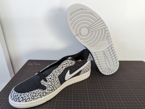 Size 10 - Jordan 1 Low Retro OG Black Cement - Picture 5 of 8