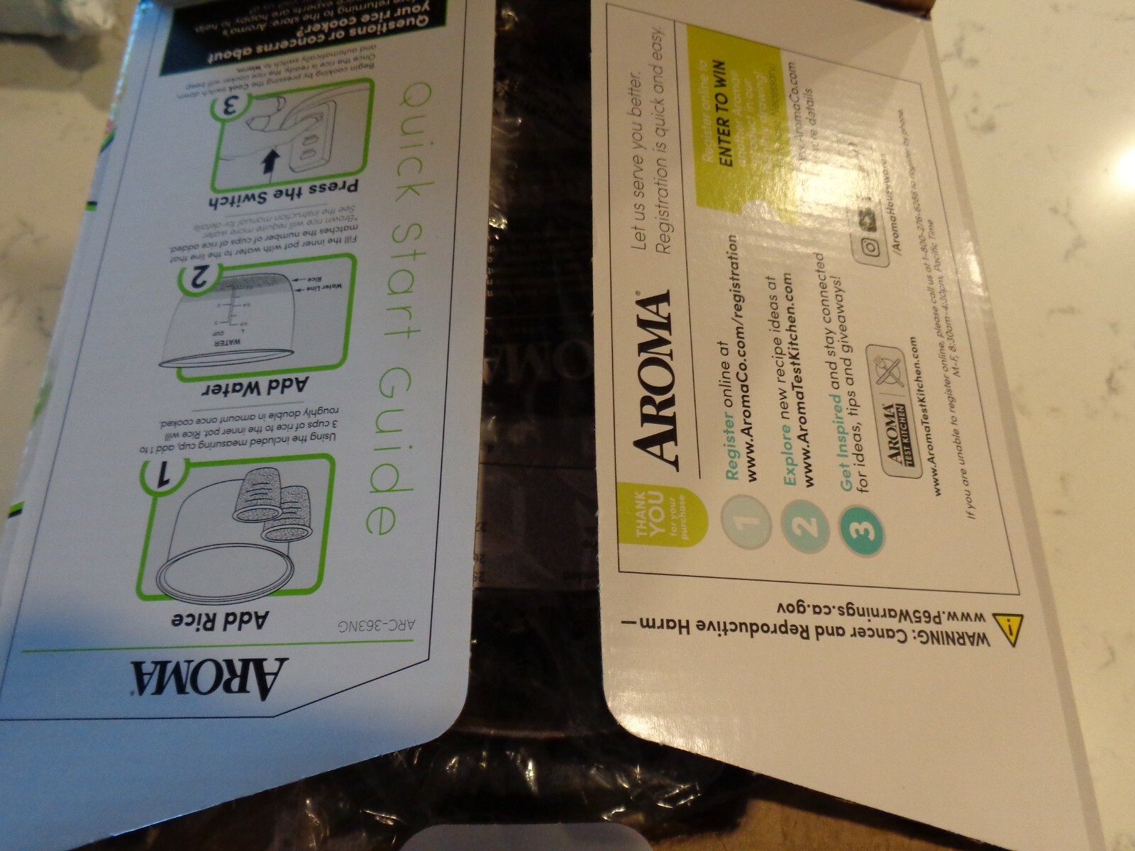 New! Aroma 2 6 Cup COOKED Rice Cooker Pot Style White Non Stick Cooks and Boils