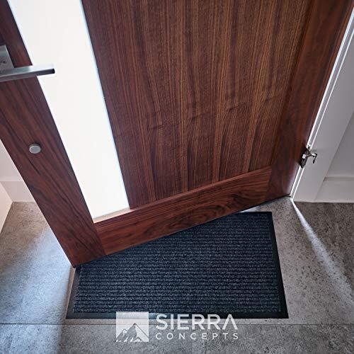 Front Door Mat Welcome Floor Mats - Entryway Indoor 30" x 17" Steel Gray - Afbeelding 7 van 7