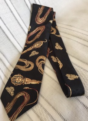 Home Improvement Light Tim's Life Black Tie Mens Necktie Tool Man Taylor Allen