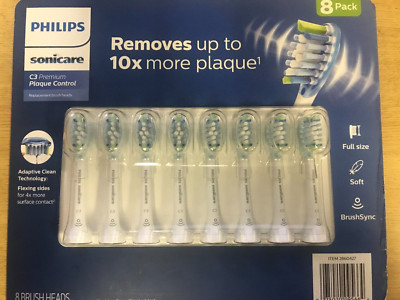 Philips Sonicare Brush Heads 8 Pack (With C3 Premium Plaque Control)