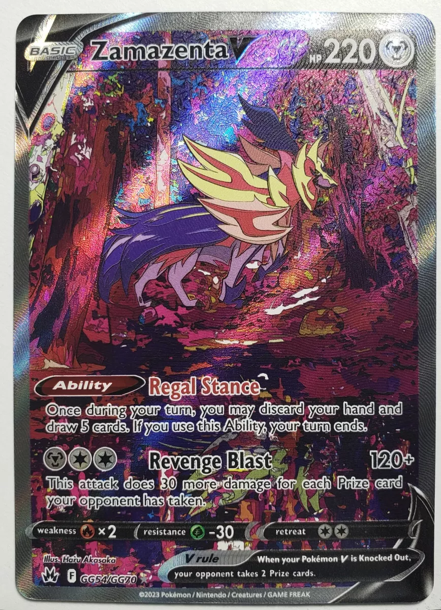 Zamazenta V GG54/70 - Crown Zenith Galarian Gallery Holofoil