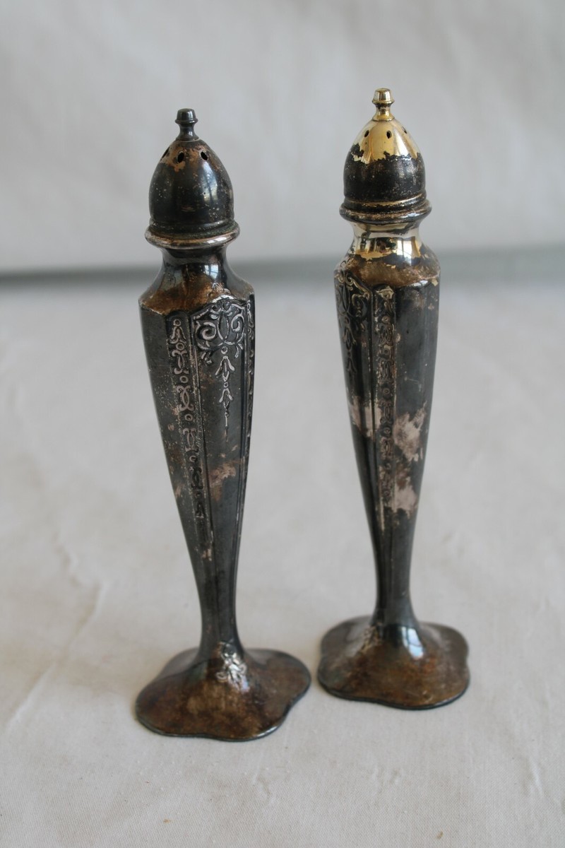 SUPREME Salt&Pepper プレイハンド マリア 塩胡椒 Vintage W. B. Mfg. Co. Silver Plated #2784 Salt and Pepper