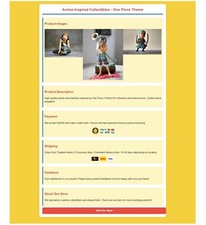 Ebay template Anime-Inspired Collectibles - One Piece Theme Sell Anime product