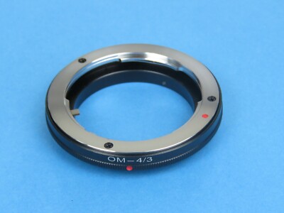 OM-4/3 Adapterring für Olympus OM Objektiv auf 4/3 Four Thirds Mount Kamera 