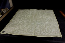 Vintage Hankie Handkerchief HERMANN Yellow with Roses