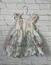 NEW Rare Editions Baby Girls Garden Party Floral Print Dress Size 2T