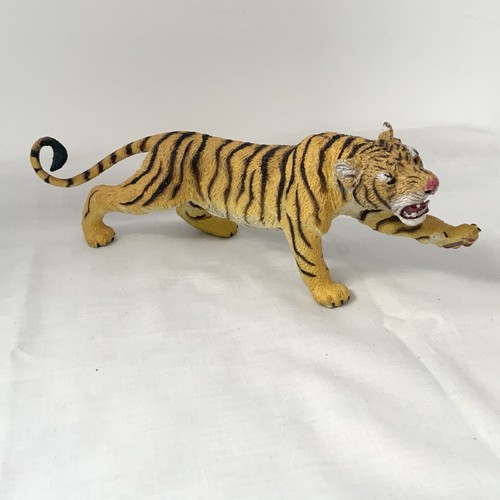 AAA Tiger Hard Rubber Animal Figure Rare Vintage Collectible Toy - Picture 7 of 24