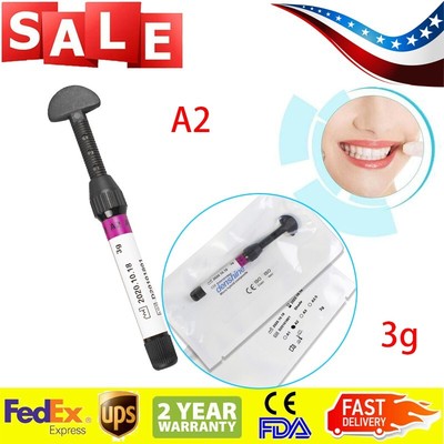 TOP Lab Light Cure Hybrid Dental Resin Composite Syringe Syringes Shade A2 US