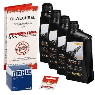 Honda CX 650 T Turbo (RC16) 82-85, Classic 10W40 Öl + Mahle Ölfilter, Motoröl
