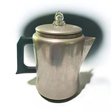 VTG KitchenPride Mirro Aluminum Coffee Percolator For Decor No Filter (G4)