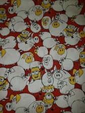 100 Cotton Despicable Me Minions Pigs Quilting Treasures Fabric 1/4 Yard