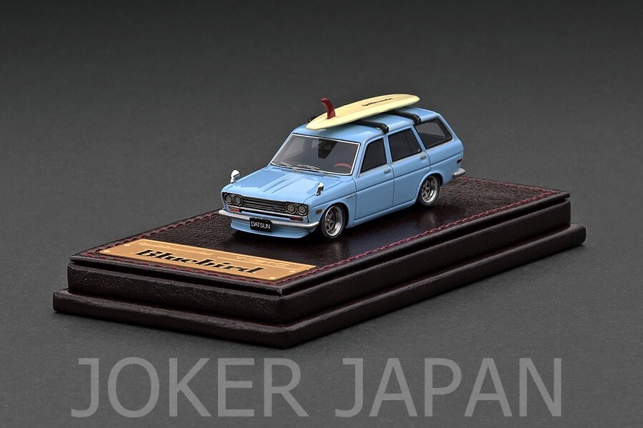 Ignition Model IG2884 1/64 Datsun Bluebird (510) Wagon Light Blue