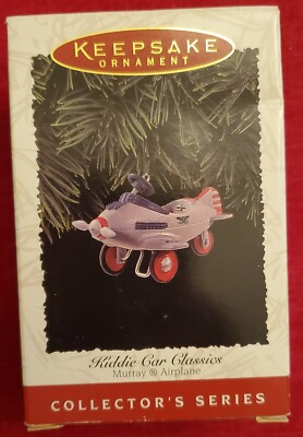 Hallmark Keepsake Ornament  1996 Murray Airplane  Kiddie Car Classics NIB