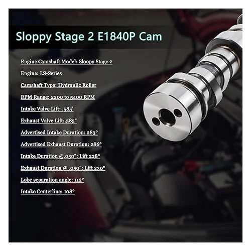 Kit de árbol de levas etapa 2 descuidado para 97-07 LS LS1 LS2 LQ4 LQ9 4.8 5.3 5.7 6.0 6.2 V8 Foto 2 de 4