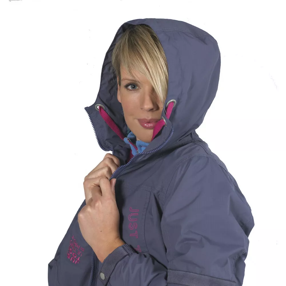 JUST TOGS TORINO HOODED LIGHTWEIGHT WATERPROOF HORSE RIDING JACKET