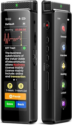 72GB Digital Voice Recorder with Playback, Innioasis R1 Full Touchscreen Voice