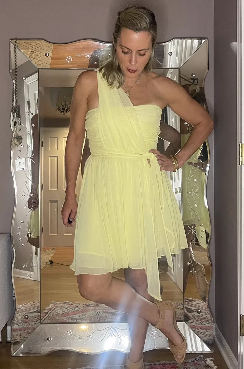 Kate moss yellow chiffon dress sale