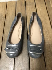 Franco Sarto Artist Collection Flats Jackson Buckle Slip On Flats Gray Shoes 11M