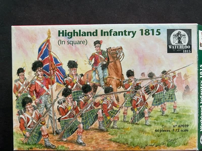 figurines 1/72 Premier Empire Hight Landers Ecossais en carré Waterloo 1815 - Photo 1/4