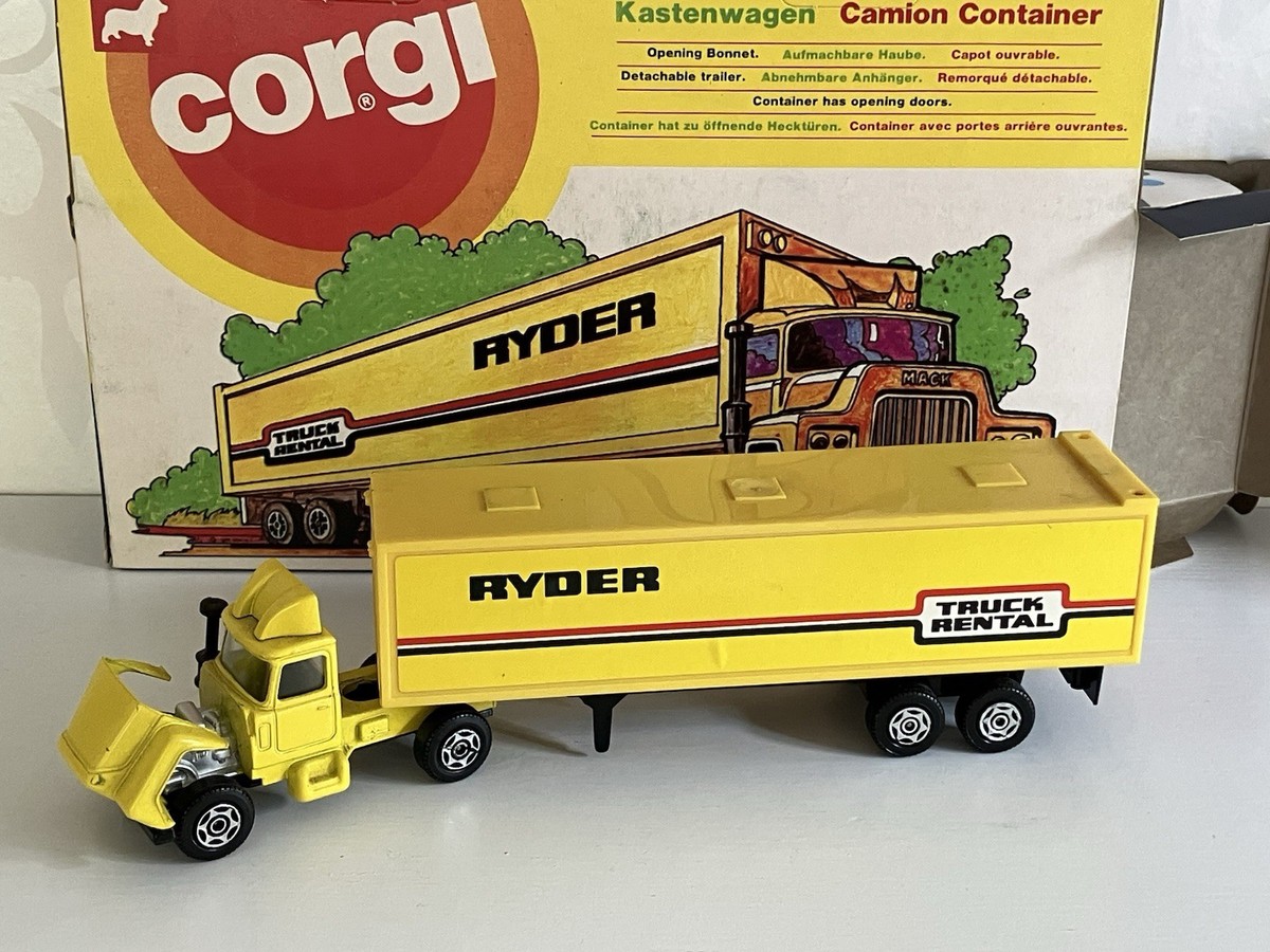 Corgi 2027 Mack Box Van Ryder Truck Rental Opening Bonnet