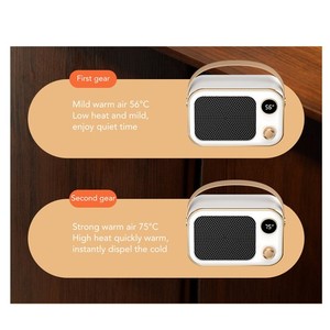 (US Plug 110V)Electric Space Heater 800‑1200W 2 Temperature Mode All Round Wa A