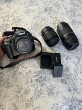 Canon EOS Rebel T7 Camera Bundle with Two Zoom Lenses, Battery, Caden Backpack