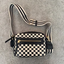 Target Universal Thread Checkerboard Purse Camera Bag Crossbody