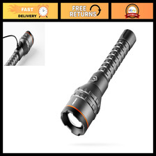 High Lumens Rechargeable Flashlight  Power Bank  Waterproof, Zoomable, USB Cha